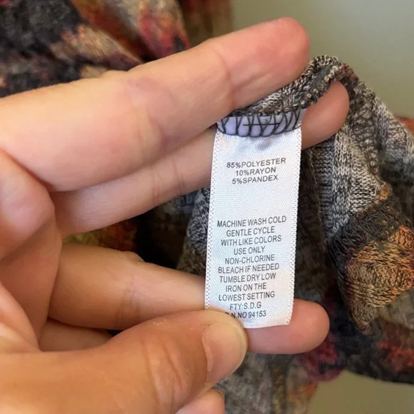 Hannah Fall Colored Striped Bell Wrist Long Sleeve Sweater Size XL - Picture 5 of 6